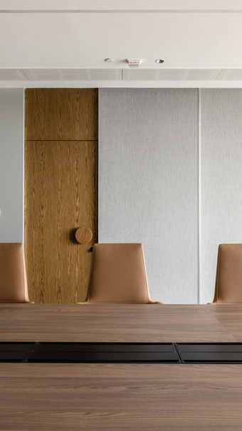 BOARD MEETING ROOM, Kindergarten Design, VSA
Modern conference room interior design featuring a sleek wooden table and elegant leather chairs by Mad Studio. Sophisticated, minimalist office decor with neutral wall tones. Ideal for professional workspaces.